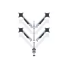 MULTIBRACKETS 4 karos asztali konzol, M VESA Gas Lift Arm Quad Silver (15-32", max.VESA: 100x100 mm, 10 kg)