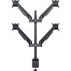 MULTIBRACKETS 4 karos asztali konzol, M VESA Gas Lift Arm Quad Black (15-32", max.VESA: 100x100 mm, 10 kg)