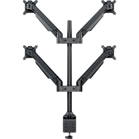 MULTIBRACKETS 4 karos asztali konzol, M VESA Gas Lift Arm Quad Black (15-32", max.VESA: 100x100 mm, 10 kg)