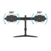 MULTIBRACKETS Asztali állvány (2 képernyős rögzítőkar), M VESA Desktopmount Dual Stand 24-32" (max.VESA: 200x100 mm)