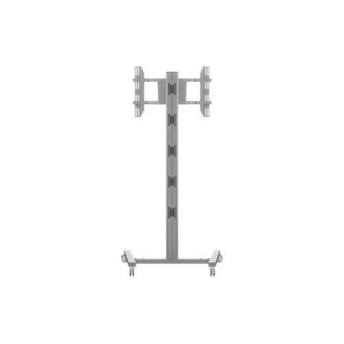 MULTIBRACKETS Gurulós padlóállvány, M Display Stand 180 Single Silver (32-65", max.VESA: 700x400 mm, 50 kg)