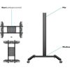 Multibrackets M Display Stand 180 Single 24"-65" monitor TV gurulós tartó állvány fekete