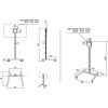 Multibrackets M Display Stand 180 Single 24"-65" monitor TV gurulós tartó állvány fekete