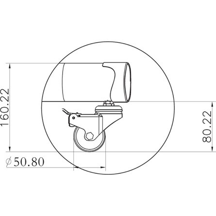 MULTIBRACKETS Gurulós padlóállvány, M Public Floorstand Basic 150 incl shelf&camera holder (32-60", max.VESA:600x400 mm)