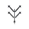 MULTIBRACKETS 4 karos asztali konzol, M VESA Gas Lift Arm Quad Black HD (15-32", max.VESA: 100x100 mm, 21 kg)