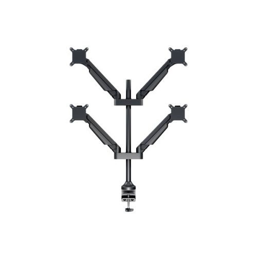 MULTIBRACKETS 4 karos asztali konzol, M VESA Gas Lift Arm Quad Black HD (15-32", max.VESA: 100x100 mm, 21 kg)