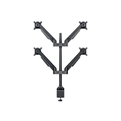 MULTIBRACKETS 4 karos asztali konzol, M VESA Gas Lift Arm Quad Black HD (15-32", max.VESA: 100x100 mm, 21 kg)