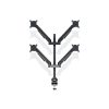 MULTIBRACKETS 4 karos asztali konzol, M VESA Gas Lift Arm Quad Black HD (15-32", max.VESA: 100x100 mm, 21 kg)