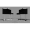 Multibrackets Floorstand White SD 55"-110" monitor TV gurulós tartó állvány fehér