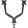 MULTIBRACKETS 2 karos asztali konzol, M Deskmount Gas Spring Dual Black (15-30", max.VESA: 100x100 mm, 9 kg)