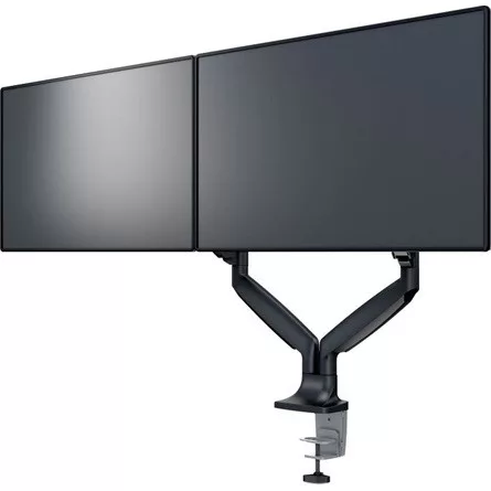 MULTIBRACKETS 2 karos asztali konzol, M Deskmount Gas Spring Dual Black (15-30", max.VESA: 100x100 mm, 9 kg)