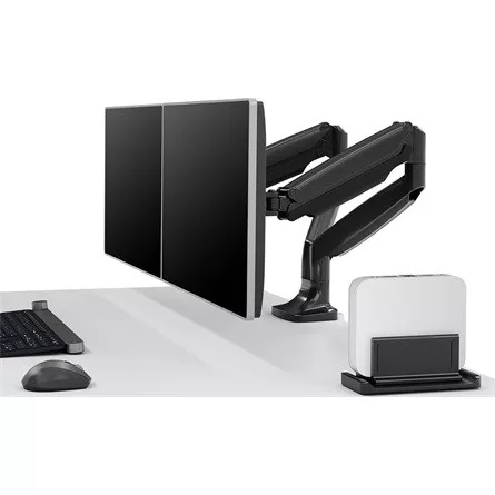 MULTIBRACKETS 2 karos asztali konzol, M Deskmount Gas Spring Dual Black (15-30", max.VESA: 100x100 mm, 9 kg)