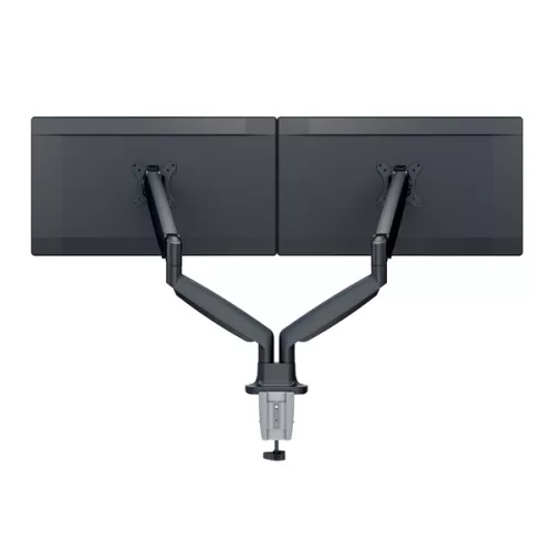MULTIBRACKETS 2 karos asztali konzol, M Deskmount Gas Spring Dual Black (15-30", max.VESA: 100x100 mm, 9 kg)