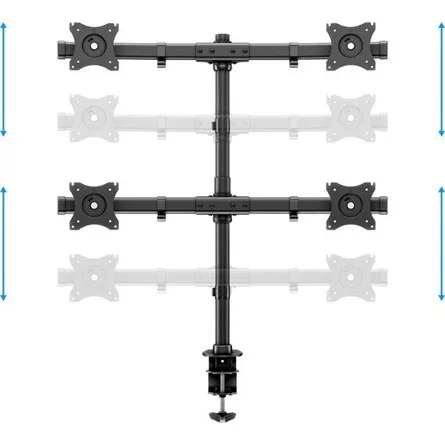 MULTIBRACKETS Asztali konzol (4 képernyős rögzítőkar), M Deskmount Basic Quad