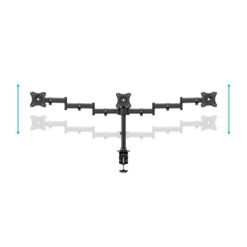 MULTIBRACKETS Asztali konzol (3 képernyős rögzítőkar), M Deskmount Basic Triple (15-27", max.VESA: 100x100 mm, 8 kg)