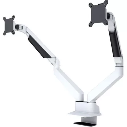 MULTIBRACKETS Gaslift asztali rögzítő kétkaros konzol, 15-32",  fehér