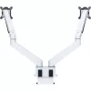 MULTIBRACKETS Gaslift asztali rögzítő kétkaros konzol, 15-32",  fehér