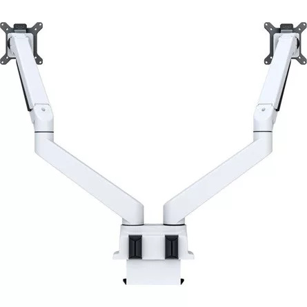 MULTIBRACKETS Gaslift asztali rögzítő kétkaros konzol, 15-32",  fehér
