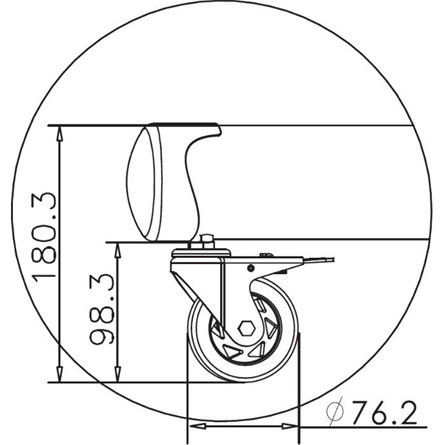 MULTIBRACKETS Gurulós padlóállvány (Polc és Kamera állvánny), 55-80"