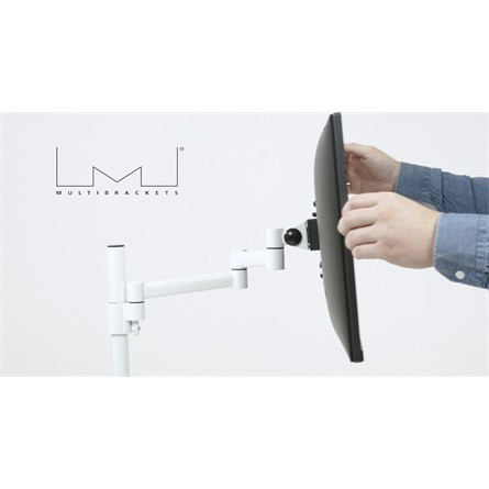 MULTIBRACKETS Asztali konzol, M VESA Deskmount Officeline Single II White (15-30", max.VESA: 100x100 mm, 8 kg)