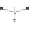MULTIBRACKETS Asztali konzol (2 képernyős), M VESA Deskmount Officeline Dual White (15-30", max.VESA: 100x100 mm, 8 kg)