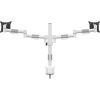 MULTIBRACKETS Asztali konzol (2 képernyős), M VESA Deskmount Officeline Dual White (15-30", max.VESA: 100x100 mm, 8 kg)