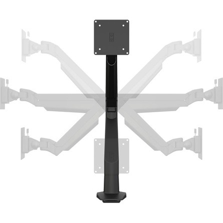 MULTIBRACKETS Asztali konzol, M VESA Gas Lift Arm Single Silver HD (15-34", max.VESA: 100x100 mm, 21 kg)