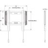 Multibrackets M Universal Wallmount Fixed Small 24"-55" monitor TV fali tartó fekete