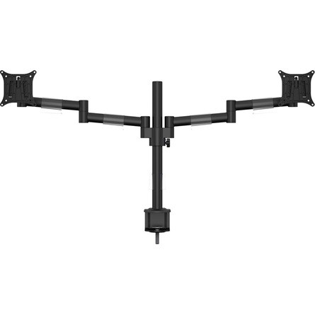 MULTIBRACKETS 2 karos asztali konzol, M VESA Deskmount Officeline Dual Black (15-30", max.VESA: 100x100 mm, 7 kg)