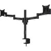 MULTIBRACKETS 2 karos asztali konzol, M VESA Deskmount Officeline Dual Black (15-30", max.VESA: 100x100 mm, 7 kg)