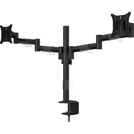 MULTIBRACKETS 2 karos asztali konzol, M VESA Deskmount Officeline Dual Black (15-30", max.VESA: 100x100 mm, 7 kg)