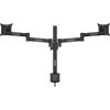MULTIBRACKETS 2 karos asztali konzol, M VESA Deskmount Officeline Dual Black (15-30", max.VESA: 100x100 mm, 7 kg)