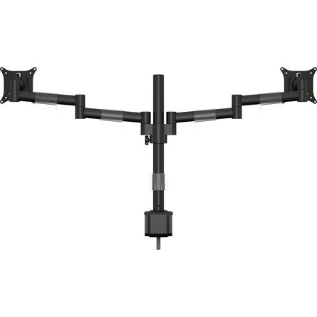 MULTIBRACKETS 2 karos asztali konzol, M VESA Deskmount Officeline Dual Black (15-30", max.VESA: 100x100 mm, 7 kg)