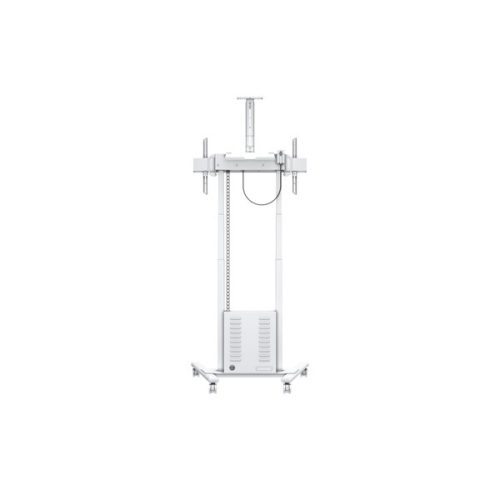 MULTIBRACKETS Gurulós motoros padlóállvány, M Motorized Floorstand incl cabinet & camerashelf 120kg White (42-100")