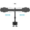 Multibrackets M Desktopmount Dual Desk Clamp 24"-32" monitor tartó asztalra fekete