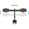 Multibrackets M Desktopmount Dual Desk Clamp 24"-32" monitor tartó asztalra fekete