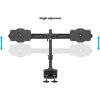 MULTIBRACKETS Asztali konzol (2 képernyős rögzítőkar), M VESA Desktopmount Dual Desk Clamp 24-32" (max.VESA: 200x200 mm)