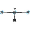 Multibrackets M VESA Desktopmount Triple Desk Clamp 15"-24" monitor tartó asztalra fekete