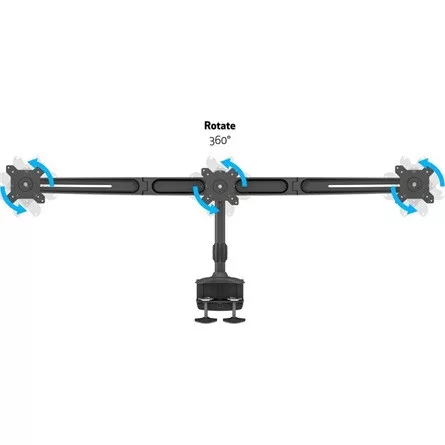 Multibrackets M VESA Desktopmount Triple Desk Clamp 15"-24"