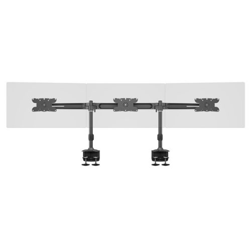 MULTIBRACKETS Asztali konzol (3 képernyős rögzítőkar), M VESA Desktopmount Triple Desk Clamp 24-32" (max.VESA:200x100mm)