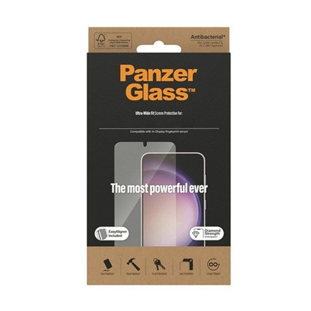 Panzerglass Samsung S24 Ultra 5G PANZERGLASS képernyővédő üveg 3D, 9H + segédkeret, ÁTLÁTSZÓ