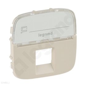   Legrand 755476 LEGRAND Valena Allure RJ11/RJ45 aljzat burkolat címketartóval, Elefántcso