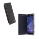Krusell Sony Xperia M2 KRUSELL FLIPCover BODEN műanyag telefonvédő átlátszó hátlap, oldalra nyíló bőr hatású FLIP, FEKETE