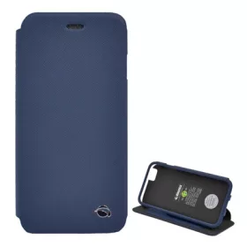   Krusell iPhone 6S 4.7 KRUSELL FLIPCase MALMÖ, műanyag telefonvédő oldalra nyíló bőr hatású FLIP, bankkáryta tartó, SÖTÉTKÉK