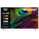 SHARP 75JP7265E 75"/189cm 4K Ultra HD QLED MiniLED Google TV Harman/Kardon hangszórókkal, 3840x2160, 4xHDMI/2xUSB