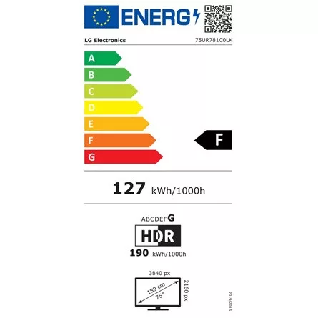 LG 75" 75UR801C K UHD Hotel TV