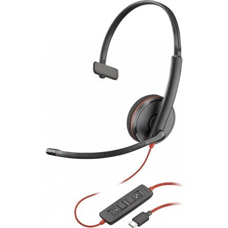 HP Poly Blackwire C3210 USB-C BLK (BULK) fejhallgató headset