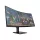 HP CPS ATTACH OMEN by HP 34" Ívelt Gaming monitor 34c WQHD Matt 3440x1440 165Hz 400cd, 3000:1, 1ms, DisplayPort, HDMI - fekete