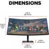 HP OMEN 34c 34" ívelt VA LED gaming monitor fekete 165Hz FreeSync Premium