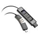 HP Poly DA85-M 1db QD (Quick Disconnect) - 1db USB-A 2.0 1db USB-C M/M adapter 0.13m fekete
